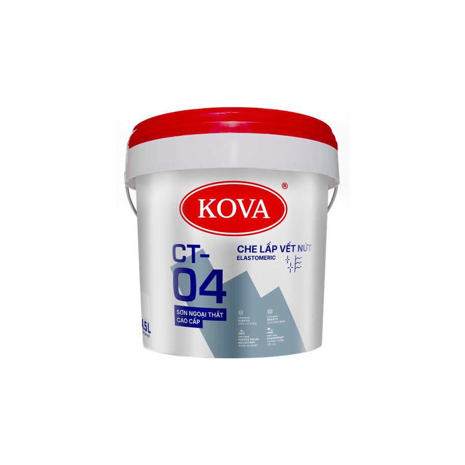 Sơn ngoại thất cao cấp KOVA CT-04 Che Lấp Vết Nứt