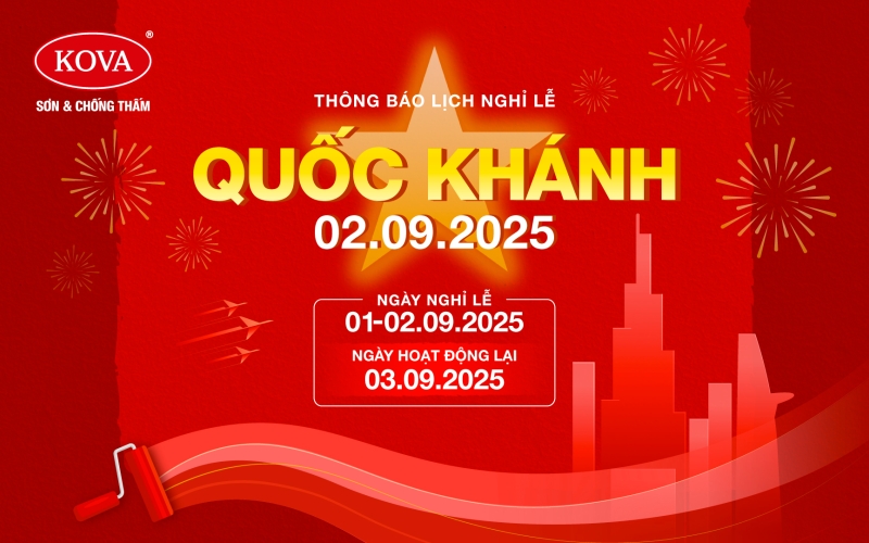 THÔNG BÁO LỊCH NGHỈ LỄ QUỐC KHÁNH 2/9