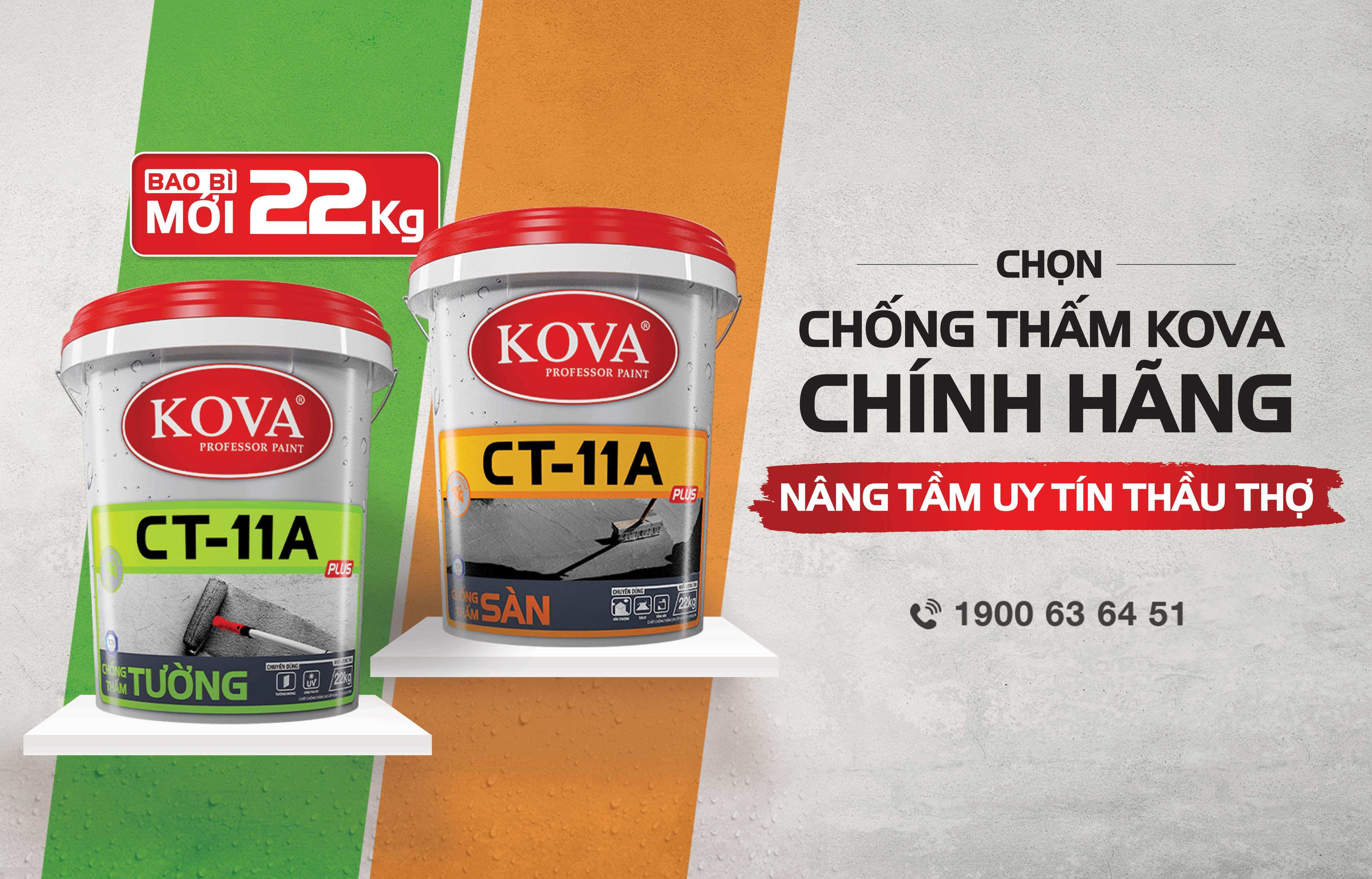 Chất Chống Thấm Cao Cấp KOVA CT-11A Plus Sàn