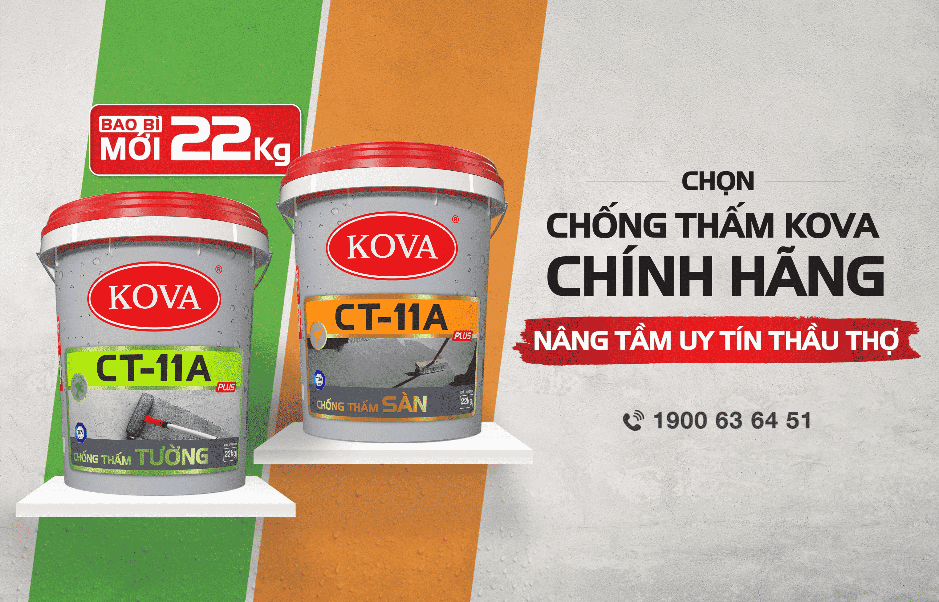 Chất Chống Thấm Cao Cấp KOVA CT-11A Plus Tường