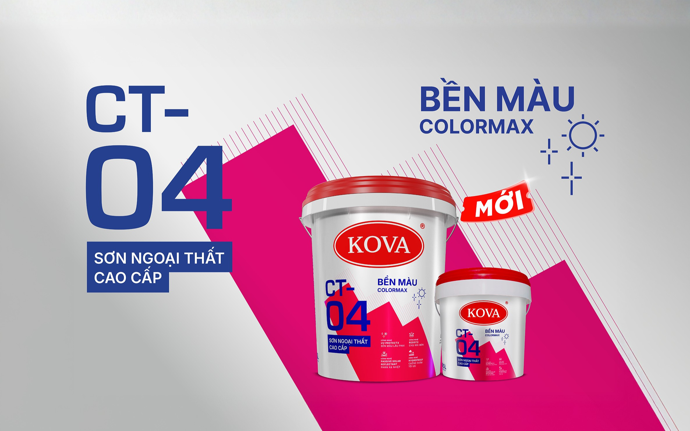 Sơn Ngoại Thất Cao Cấp KOVA CT-04 Bền Màu