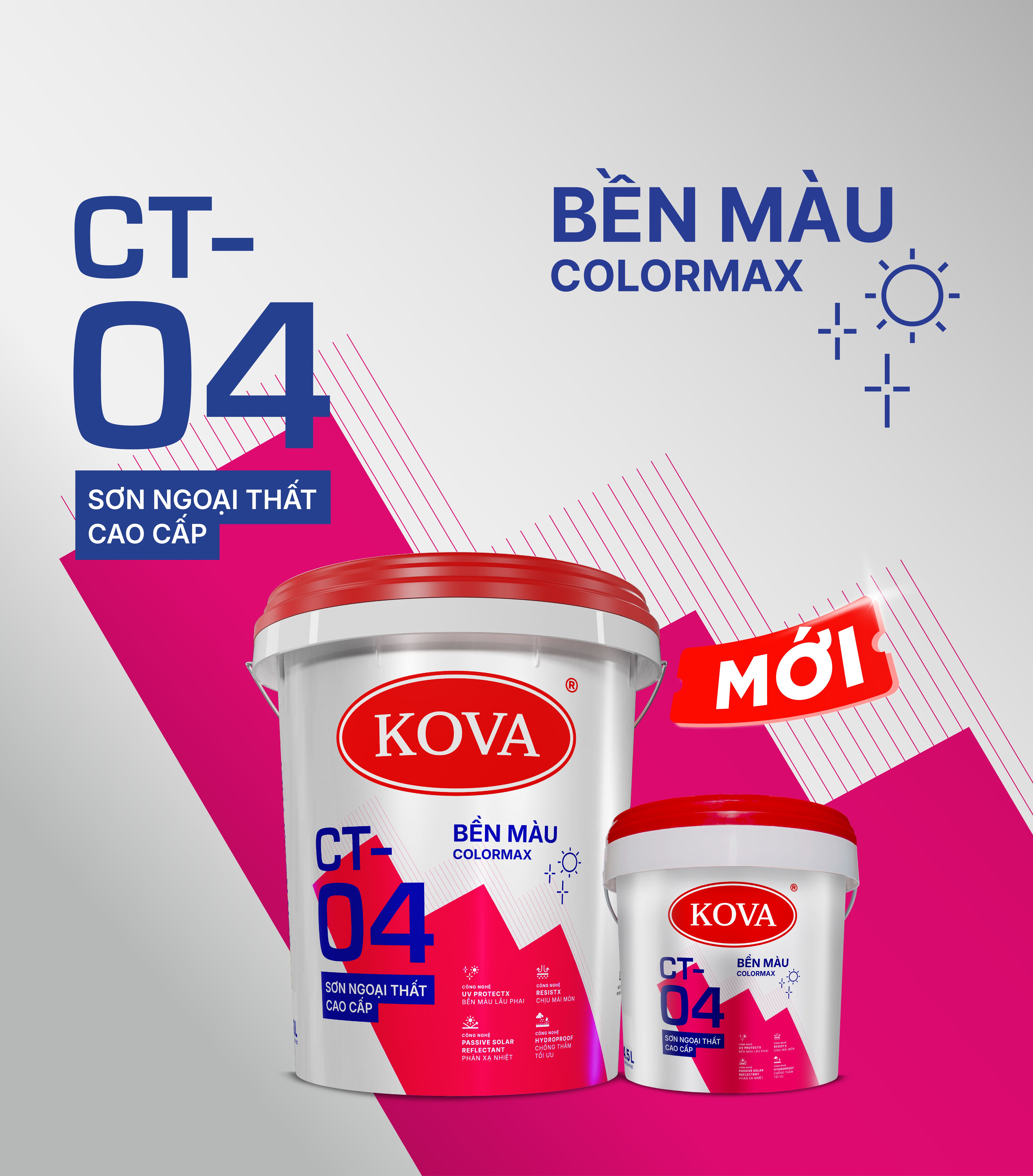 Sơn Ngoại Thất Cao Cấp KOVA CT-04 Bền Màu
