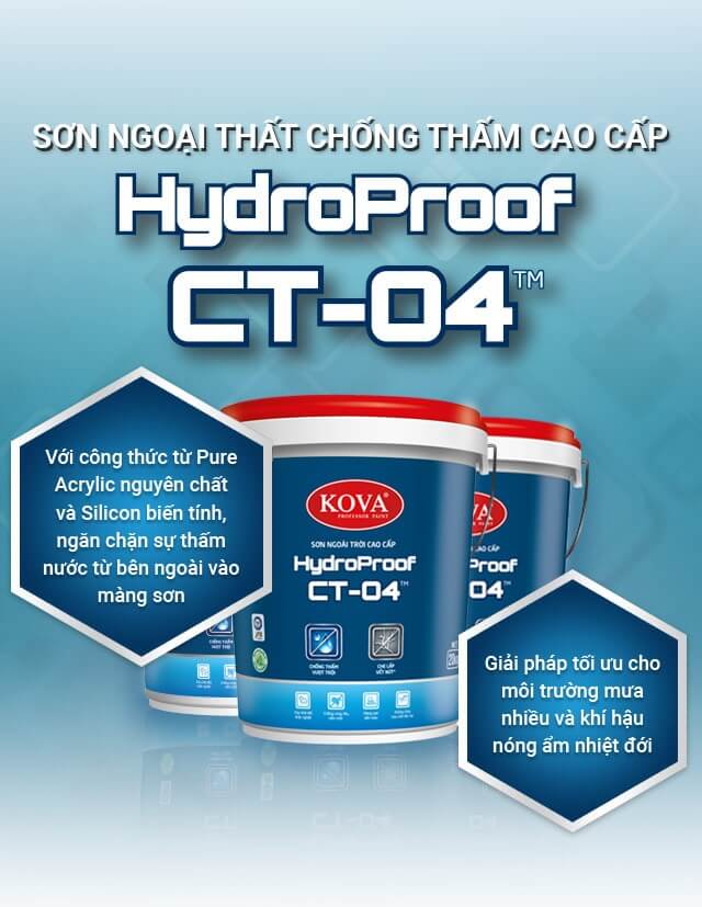 Sơn Ngoại Thất KOVA Hydroproof CT-04